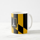 Mug Drapeau de Baltimore (Maryland, États-Unis) (Devant droit)