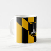 Mug Drapeau de Baltimore (Maryland, États-Unis) (Devant gauche)