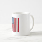 Mug Drapeau de baseball en détresse design vectoriel v (Devant droit)