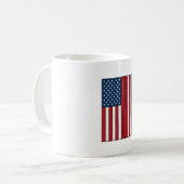 Mug Drapeau de baseball en détresse design vectoriel v (Devant gauche)