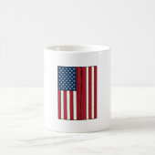 Mug Drapeau de baseball en détresse design vectoriel v (Centre)