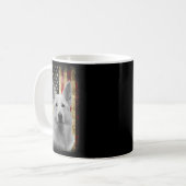 Mug Drapeau de Berger Allemand Blanc Patriotique Améri (Devant gauche)