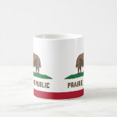 Mug Drapeau de bison de la République des Prairies Gra (Centre)