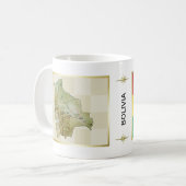 Mug Drapeau de Bolivie + Musique cartographique (Devant gauche)