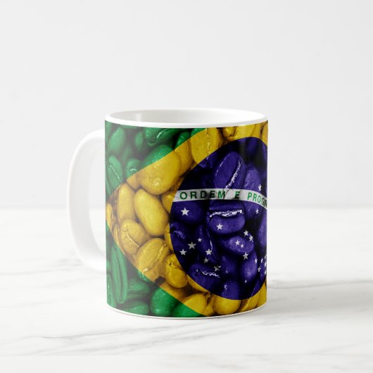 Mug Drapeau de café du Brésil (Devant gauche)