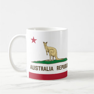 Mug Drapeau de Californie Australie Kangaroo