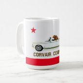 Mug Drapeau de Californie Corvair convertible sweat -  (Devant gauche)