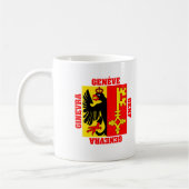 Mug Drapeau de canton de Genève Suisse (Gauche)