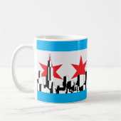 Mug Drapeau de Chicago (Gauche)