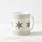 Mug Drapeau de Chicago Noir (Devant droit)