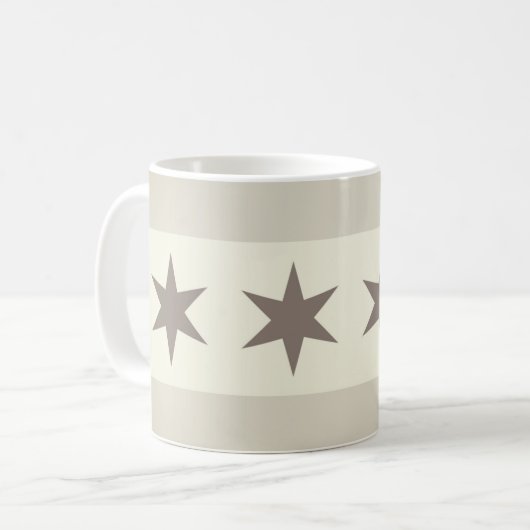 Mug Drapeau de Chicago Noir (Devant gauche)