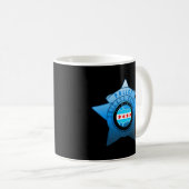 Mug Drapeau De Chicago Police Cpd Chicago Et Insigne D (Devant droit)