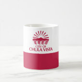 Mug Drapeau de Chula Vista, Californie (Centre)