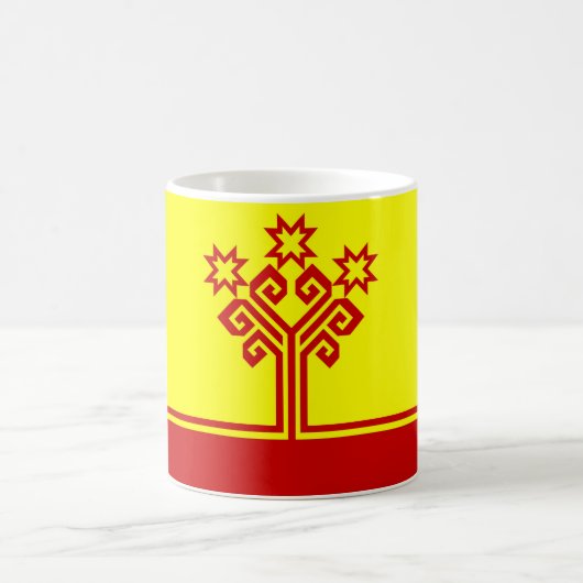 Mug Drapeau de Chuvashia région de la République de Ru (Centre)