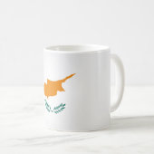Mug Drapeau de Chypre cool (Devant droit)