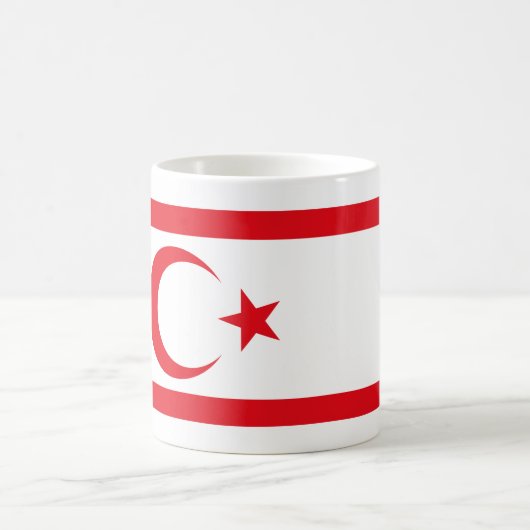 Mug Drapeau de Chypre du Nord (Centre)