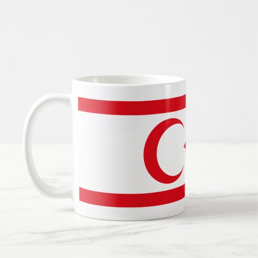Mug Drapeau de Chypre du Nord (Gauche)