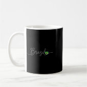 Mug Drapeau de cœur de script Enfants de fan de footba (Gauche)
