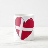 Mug Drapeau de coeur du Danemark (Centre)