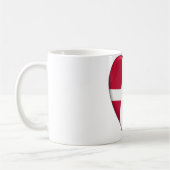Mug Drapeau de coeur du Danemark (Gauche)