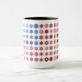 Mug Drapeau de collage de flocon de neige du 250e anni (Centre)