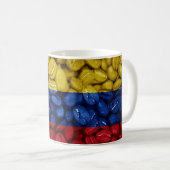 Mug Drapeau de Colombie avec café (Devant droit)