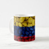 Mug Drapeau de Colombie avec café (Devant gauche)