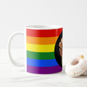 Mug Drapeau de couleur des personnes queer de Slippery