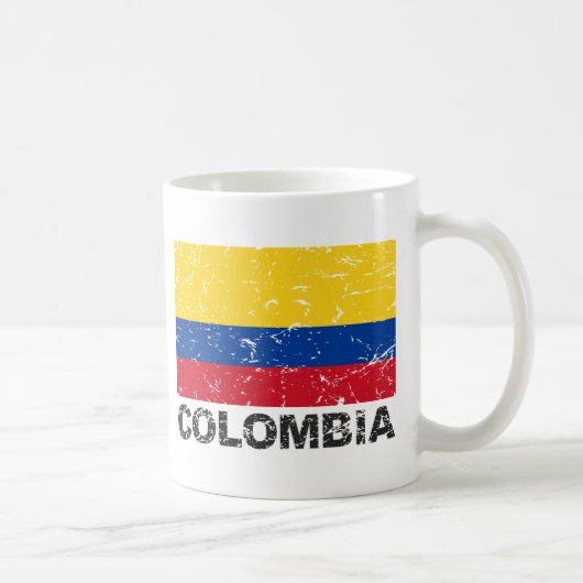 Mug Drapeau de cru de la Colombie (Droite)