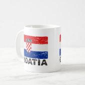 Mug Drapeau de cru de la Croatie (Devant gauche)