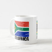 Mug Drapeau de cru de l'Afrique du Sud (Devant gauche)