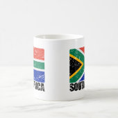 Mug Drapeau de cru de l'Afrique du Sud (Centre)