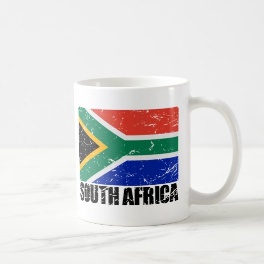 Mug Drapeau de cru de l'Afrique du Sud (Droite)