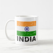 Mug Drapeau de cru de l'Inde (Gauche)