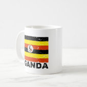 Mug Drapeau de cru de l'Ouganda (Devant gauche)