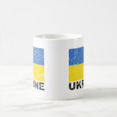 Mug Drapeau de cru de l'Ukraine (Centre)