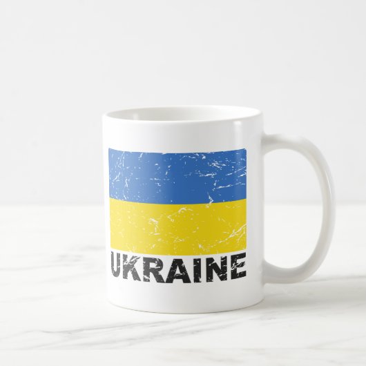 Mug Drapeau de cru de l'Ukraine (Droite)