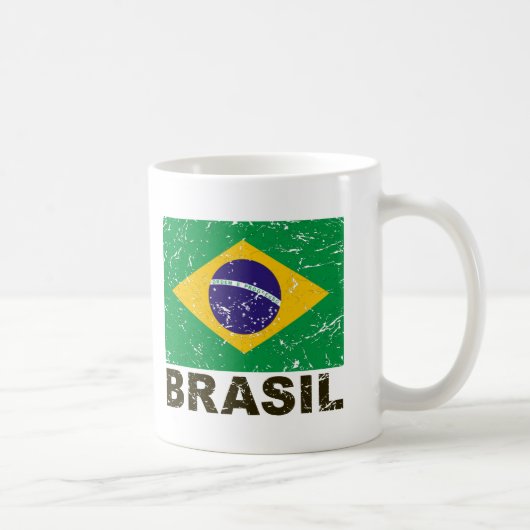 Mug Drapeau de cru du Brésil (Droite)