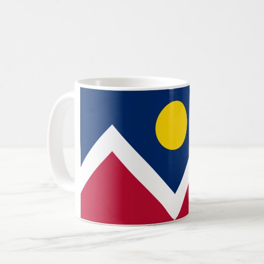 Mug Drapeau de Denver, Colorado (Devant gauche)