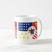 Mug Drapeau de Detroit, Michigan (Devant droit)