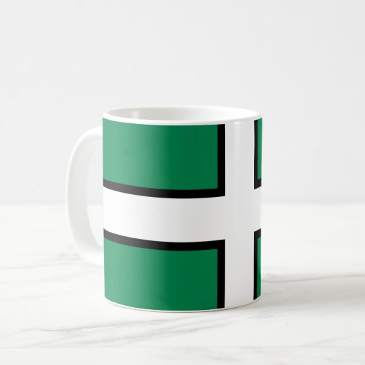 Mug Drapeau de Devon (comté du Royaume-Uni) (Devant gauche)