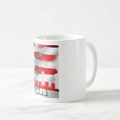 Mug Drapeau de Dieu patriotique béni Amérique U.S.A (Devant droit)