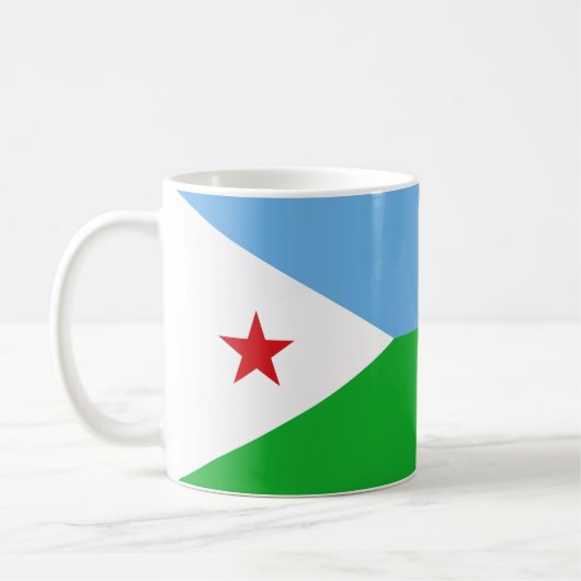 Mug Drapeau de Djibouti (Gauche)