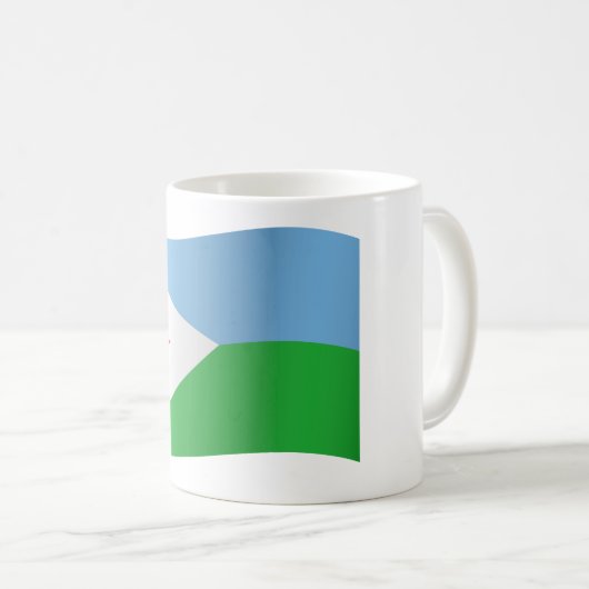 Mug Drapeau de Djibouti (Devant droit)