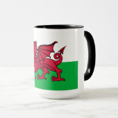 Mug Drapeau de dragon au Pays de Galles, Drapeau natio (Devant droit)