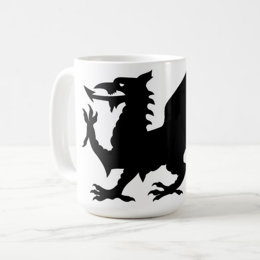 Mug Drapeau de dragon gallois, Drapeau de dragon gallo (Devant gauche)