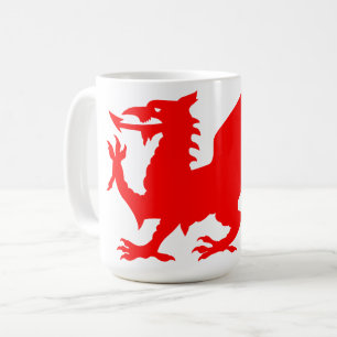 Mug Drapeau de dragon gallois, Drapeau de dragon gallo