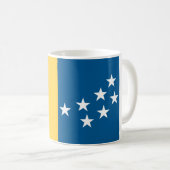 Mug Drapeau de Durham (Caroline du Nord, États-Unis) (Devant droit)