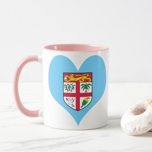 Mug Drapeau de Fidji (Avec donut)