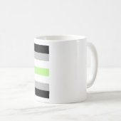 Mug Drapeau de fierté agender (Devant droit)